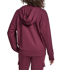 DKNY Sport by Donna Karan Metallic Bubble Logo Full Zip Hoodie