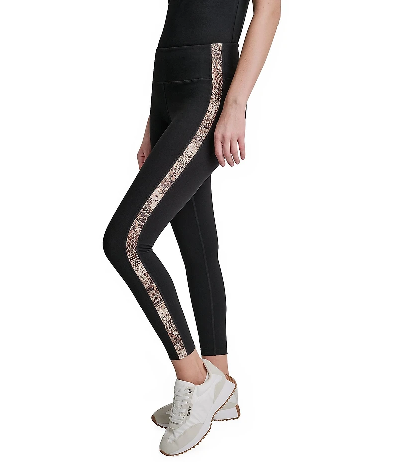 DKNY Sport by Donna Karan Side Stripe High Waist 7/8 Legging