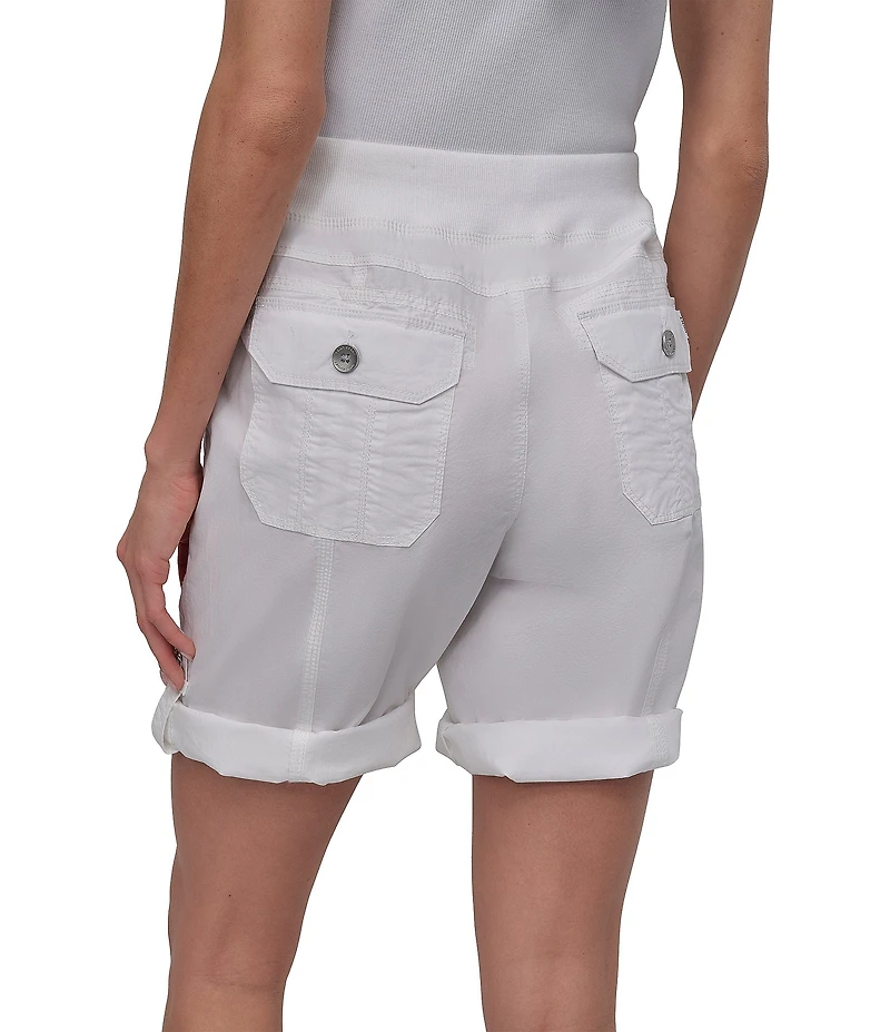 DKNY Sport by Donna Karan Smocked Waist Convertible Cargo Shorts