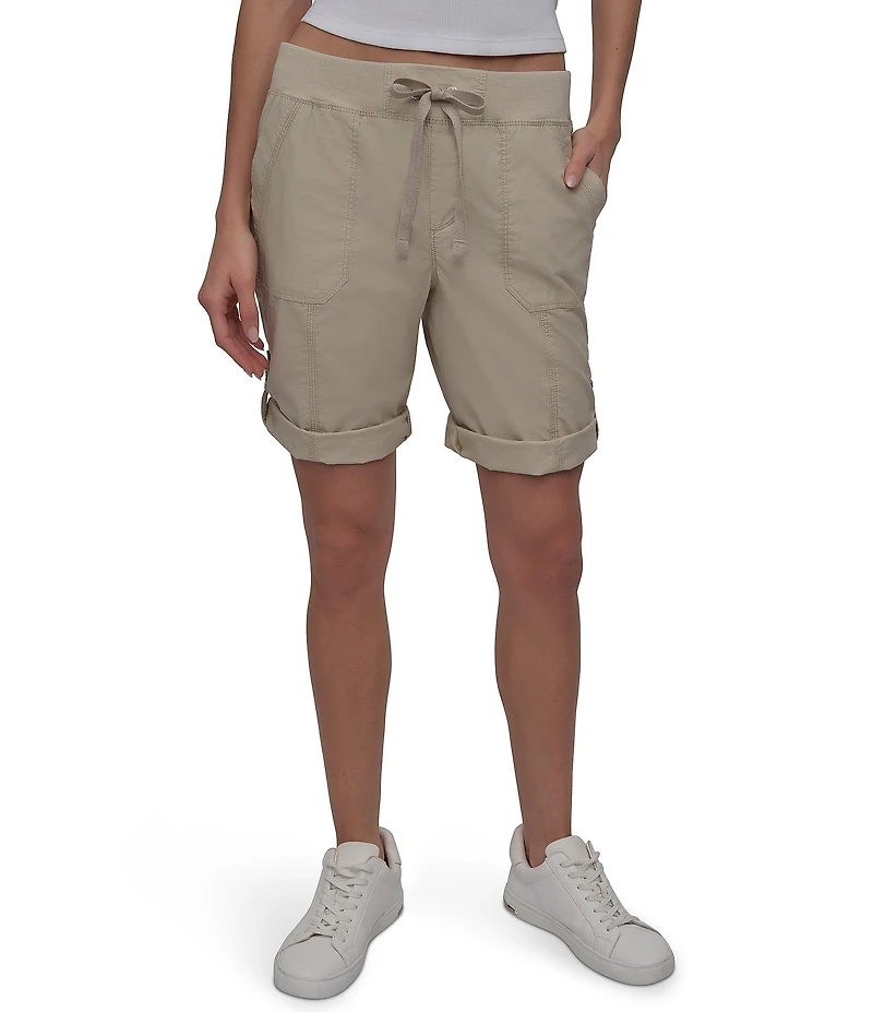 DKNY Sport by Donna Karan Smocked Waist Convertible Cargo Shorts