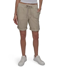 DKNY Sport by Donna Karan Smocked Waist Convertible Cargo Shorts