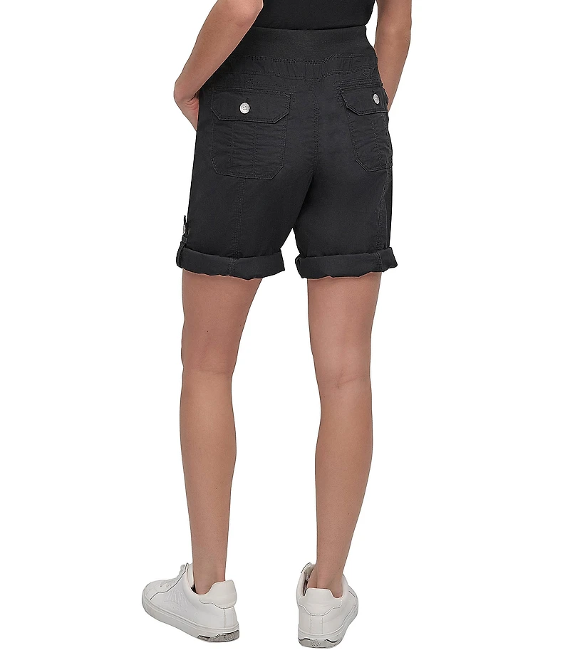 DKNY Sport by Donna Karan Smocked Waist Convertible Cargo Shorts