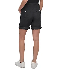 DKNY Sport by Donna Karan Smocked Waist Convertible Cargo Shorts