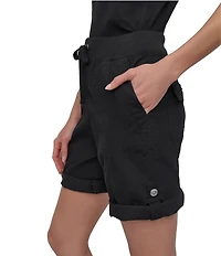 DKNY Sport by Donna Karan Smocked Waist Convertible Cargo Shorts