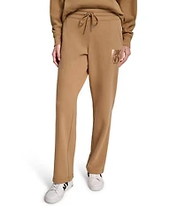 DKNY Sport by Donna Karan Coordinating Stacked Transfer Logo Slim Fit Track Pants