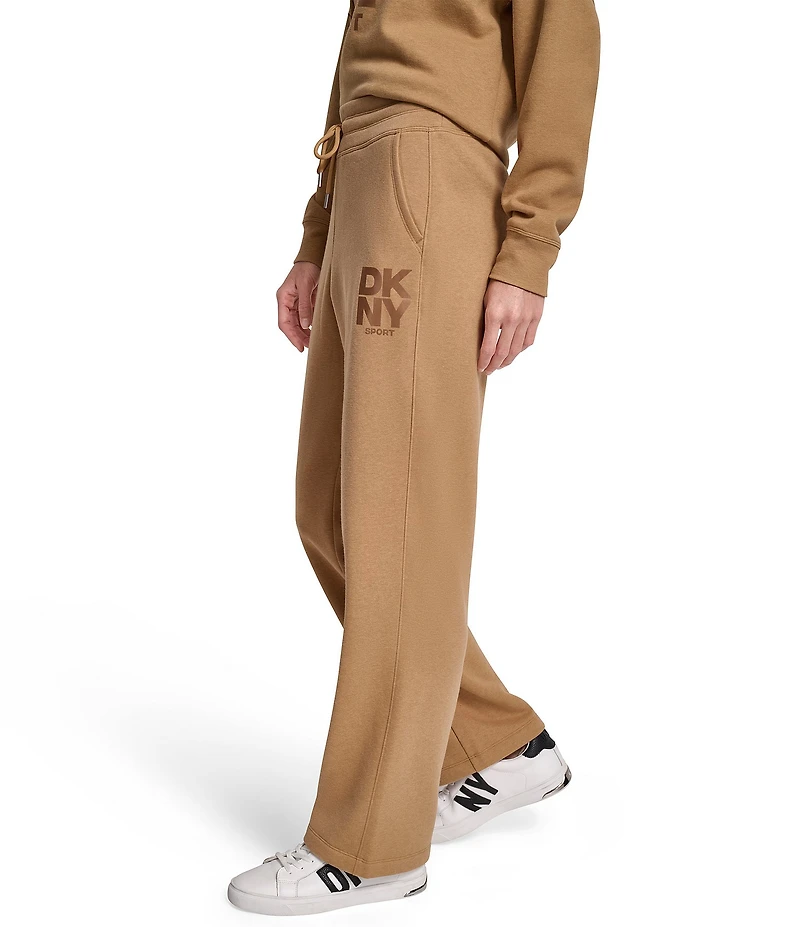 DKNY Sport by Donna Karan Coordinating Stacked Transfer Logo Slim Fit Track Pants