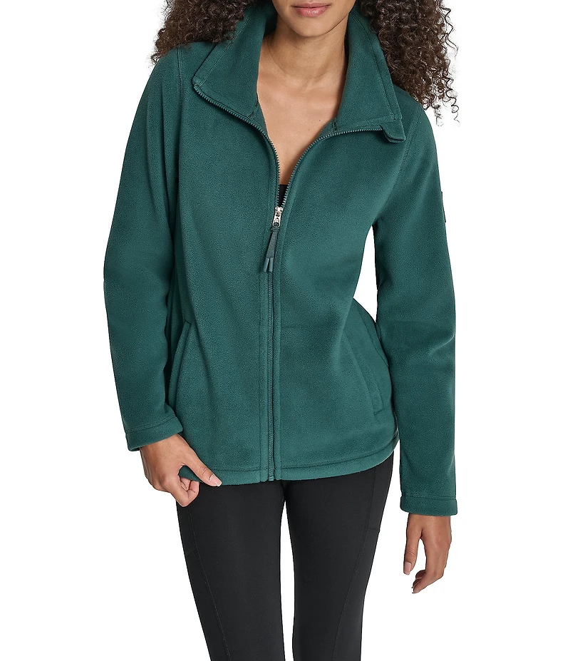 DKNY Sport by Donna Karan Tech Fleece Long Sleeve Full Zip Jacket