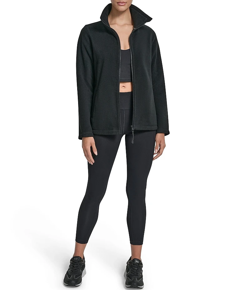 DKNY Sport by Donna Karan Tech Fleece Long Sleeve Full Zip Jacket