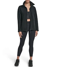 DKNY Sport by Donna Karan Tech Fleece Long Sleeve Full Zip Jacket