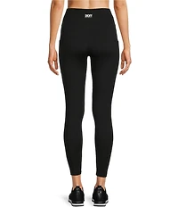 DKNY Sport by Donna Karan Sueded Compression High Waisted Ankle Length Leggings