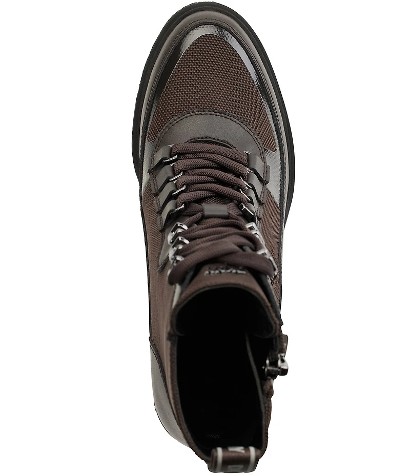 DKNY by Donna Karan Toia Leather Lace Up Platform Booties