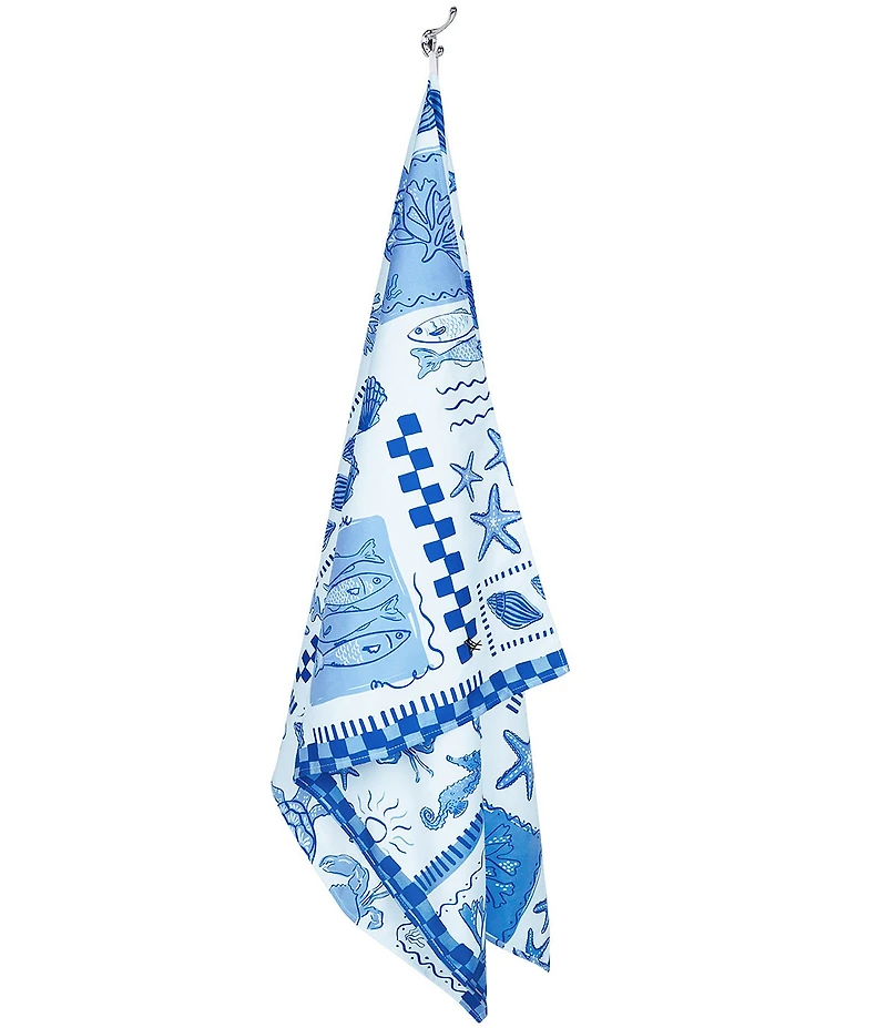 Dock & Bay Grecian Shores Quick Dry XL Beach Towel with Pouch