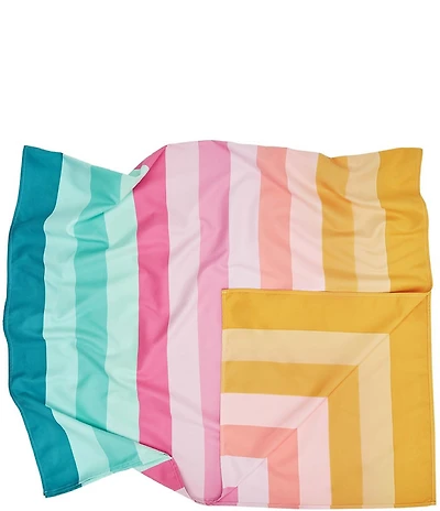 Dock & Bay Summer Shop Collection Coastal Candy Striped Quick Dry Beach Towel
