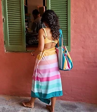 Dock & Bay Summer Shop Collection Coastal Candy Striped Quick Dry Beach Towel