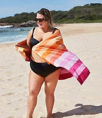 Dock & Bay Summer Shop Collection Multi Striped Quick Dry Beach Towel