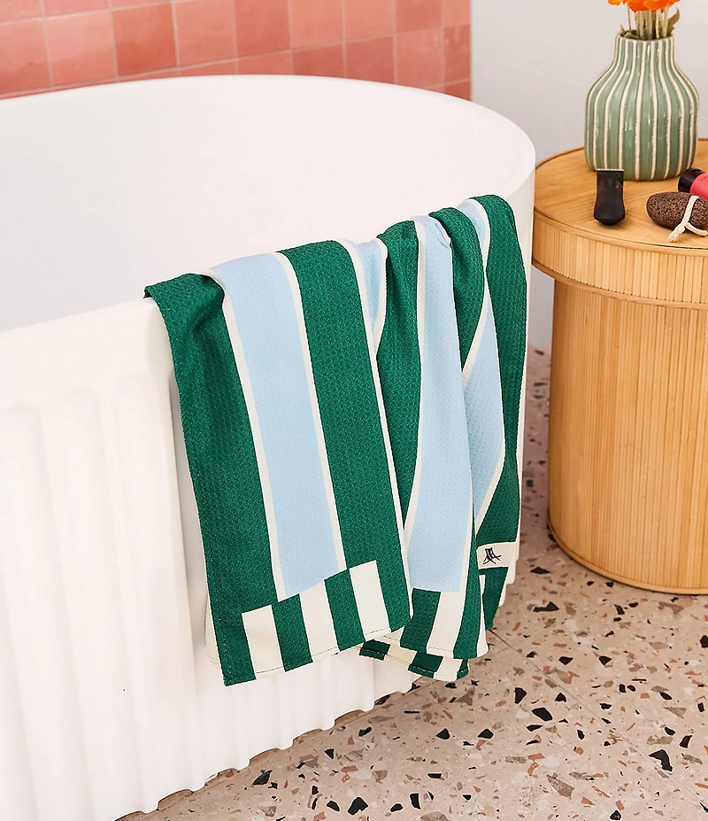 Dock & Bay Striped Quick Dry and Recycled Materials Bath Towel