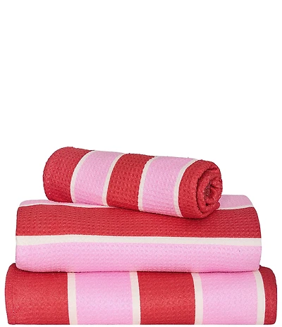 Dock & Bay Striped Quick Dry and Recycled Materials Bath Towel