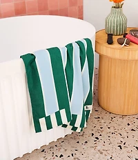 Dock & Bay Waffle Texture Striped Quick Dry and Recycled Materials Bath Towel