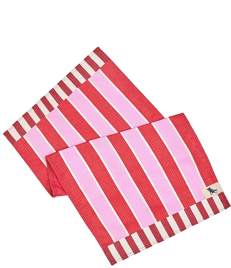 Dock & Bay Waffle Texture Striped Quick Dry and Recycled Materials Bath Towel