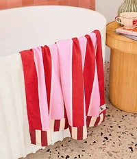 Dock & Bay Waffle Texture Striped Quick Dry and Recycled Materials Bath Towel