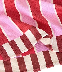 Dock & Bay Waffle Texture Striped Quick Dry and Recycled Materials Bath Towel