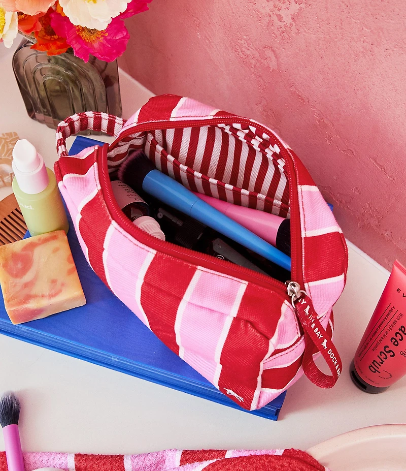 Dock & Bay Striped Travel Toiletry Bag