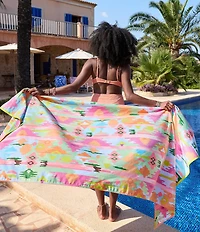 Dock & Bay Summer Shop Collection Ibiza Glow Quick Dry XL Beach Towel with Pouch