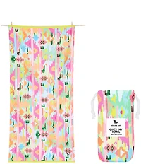 Dock & Bay Summer Shop Collection Ibiza Glow Quick Dry XL Beach Towel with Pouch