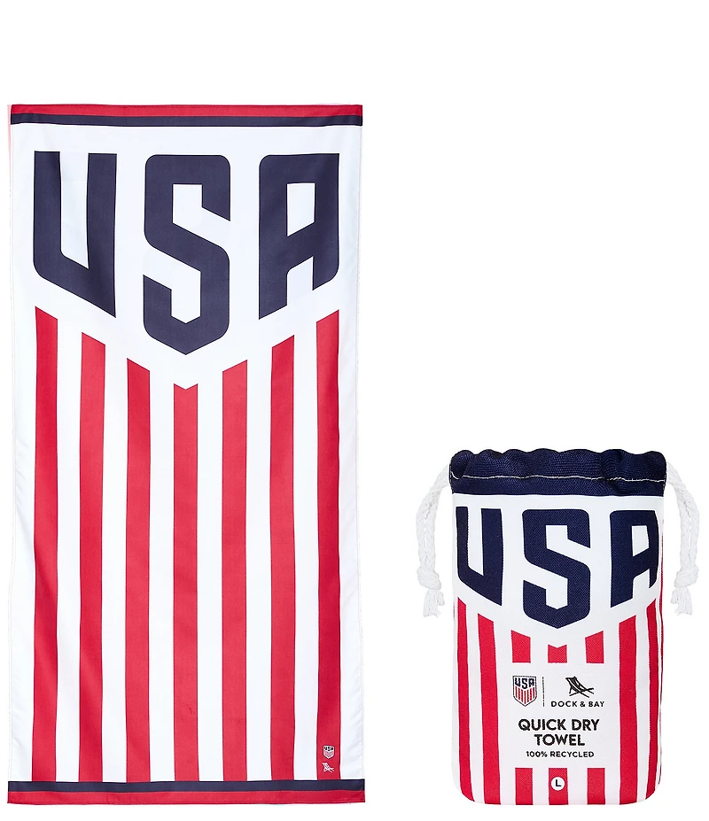 Dock & Bay USA Soccer Limited Edition Americana Quick Dry Towel