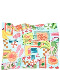 Dock & Bay Wish You Were Here Quick Dry XL Beach Towel with Pouch
