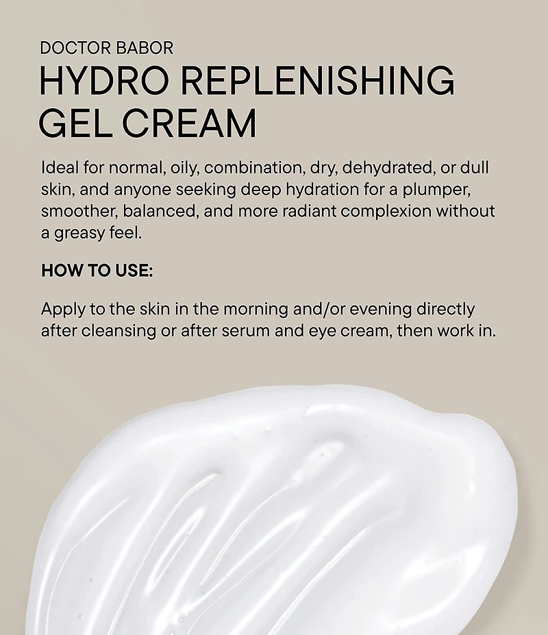 Doctor Babor Hydro Replenishing Gel Cream