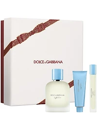 Dolce & Gabbana Light Blue Pour Homme Eau de Toilette Trio Gift Set