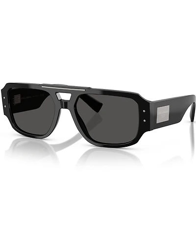 Dolce & Gabbana Men's 0DG4482F 57mm Aviator Sunglasses