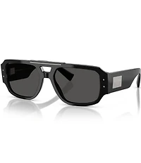 Dolce & Gabbana Men's 0DG4482F 57mm Aviator Sunglasses