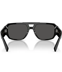 Dolce & Gabbana Men's 0DG4482F 57mm Aviator Sunglasses