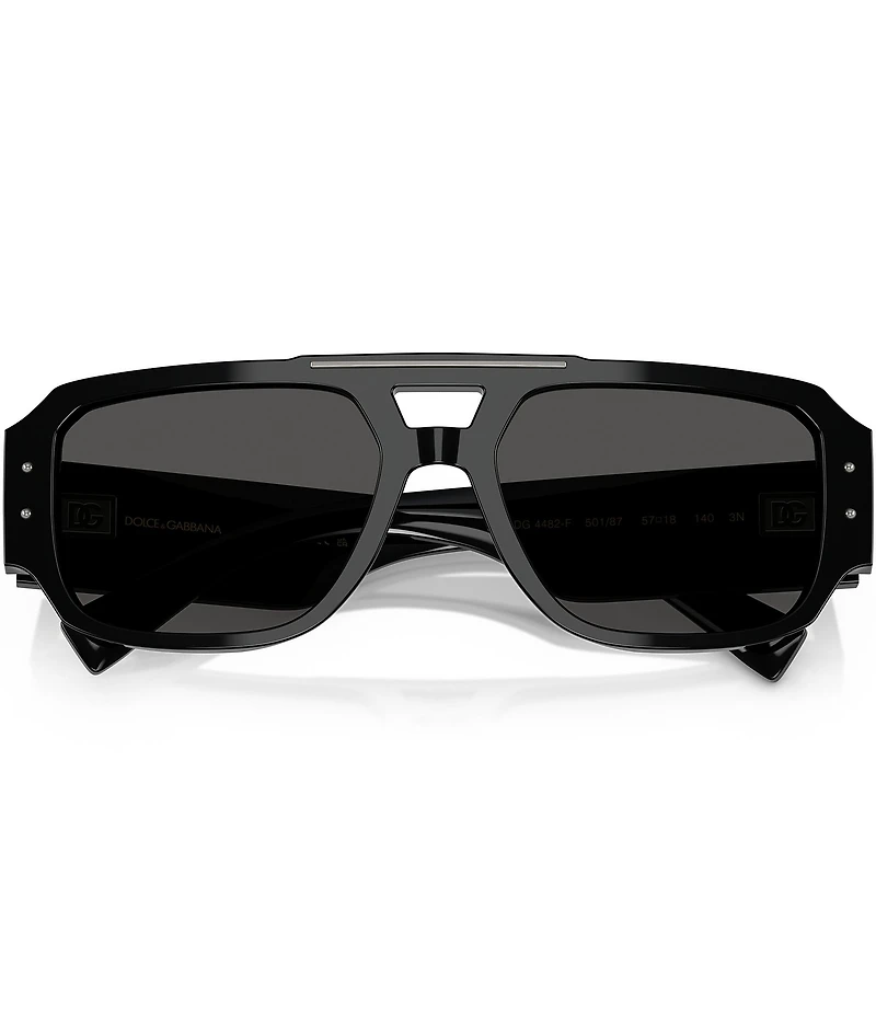 Dolce & Gabbana Men's 0DG4482F 57mm Aviator Sunglasses