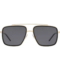Dolce & Gabbana Men's Dg2220 57mm Polarized Pilot Sunglasses