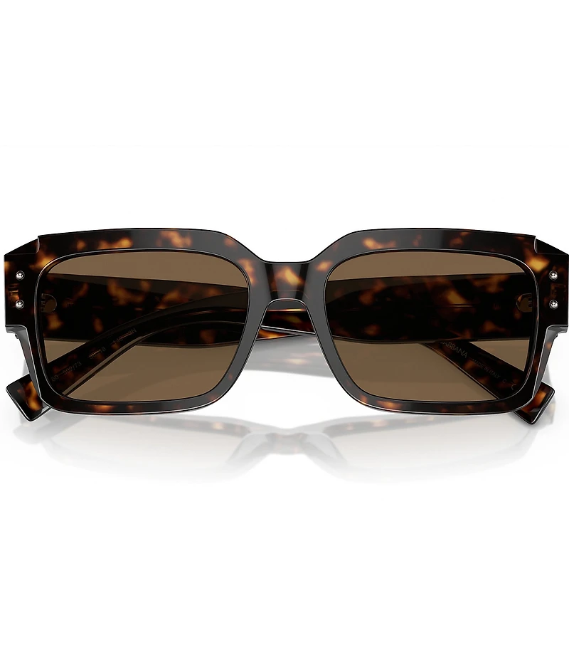 Dolce & Gabbana Men's DG4460 56mm Havana Square Sunglasses