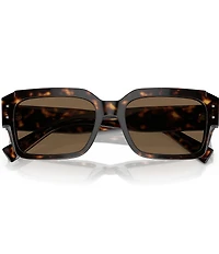 Dolce & Gabbana Men's DG4460 56mm Havana Square Sunglasses