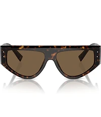 Dolce & Gabbana Men's DG4461 57mm Havana Rectangle Sunglasses