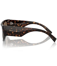 Dolce & Gabbana Men's DG4461 57mm Havana Rectangle Sunglasses