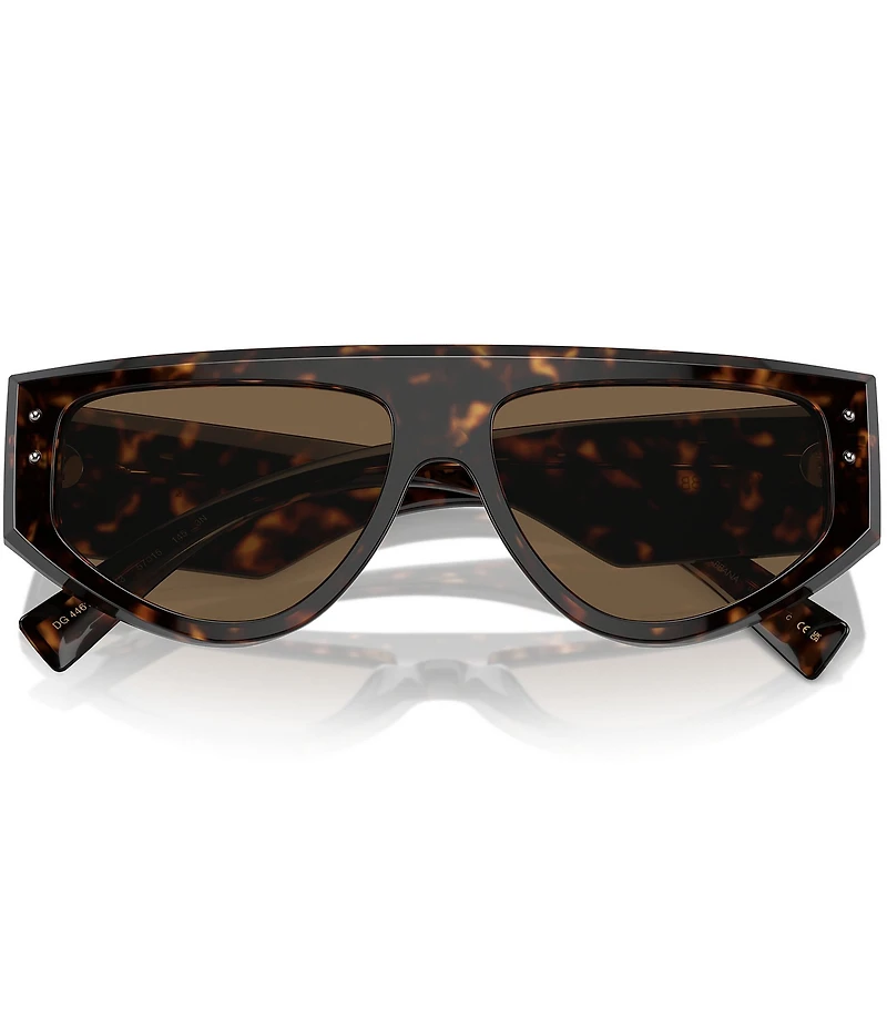 Dolce & Gabbana Men's DG4461 57mm Havana Rectangle Sunglasses