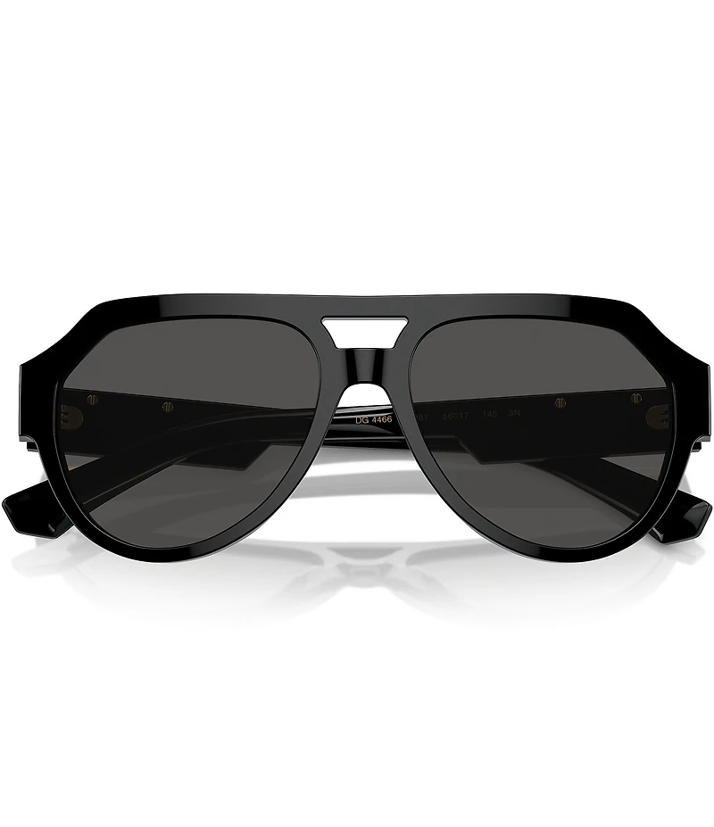Dolce & Gabbana Men's DG4466 56mm Aviator Sunglasses