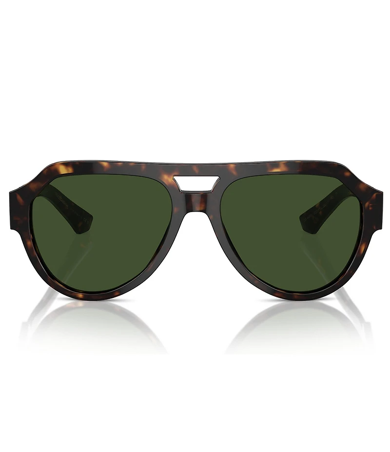 Dolce & Gabbana Men's DG4466 56mm Havana Aviator Sunglasses