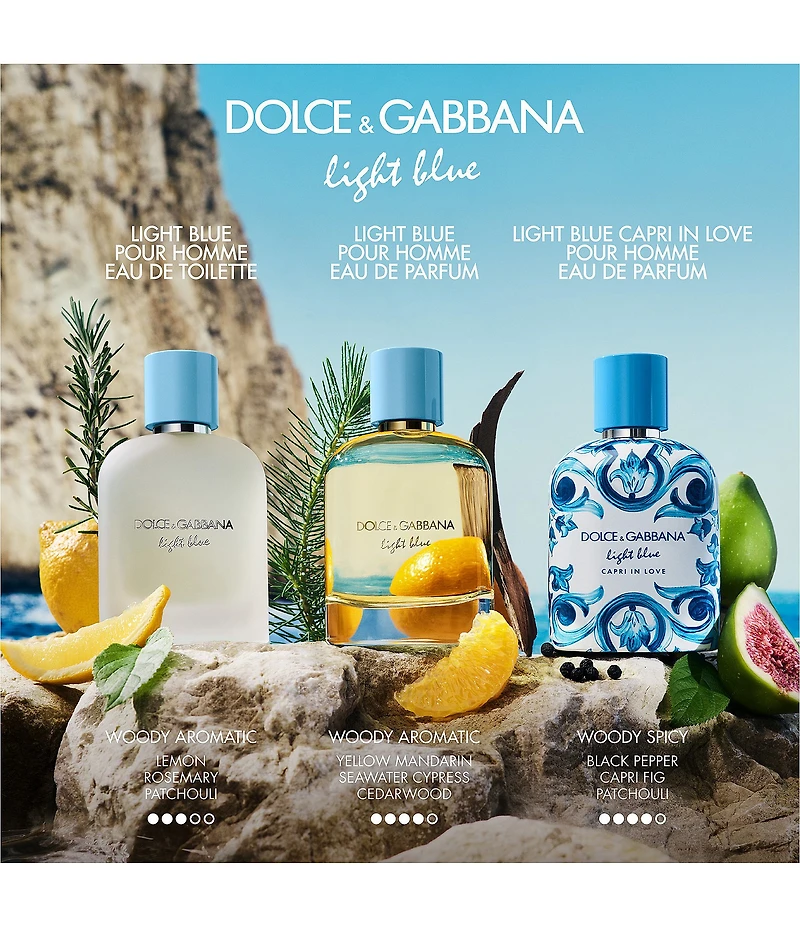 Dolce & Gabbana Men's Light Blue Pour Homme Eau De Parfum