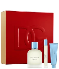 Dolce & Gabbana Men's Light Blue Pour Homme Eau de Toilette Trio Fragrance Gift Set