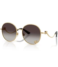 Dolce & Gabbana Women's DG2324 56mm Round Sunglasses