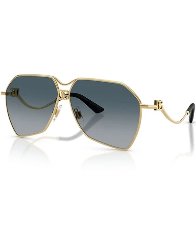 Dolce & Gabbana Women's DG2326 62mm Aviator Sunglasses