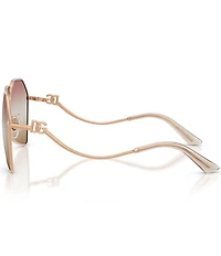 Dolce & Gabbana Women's DG2326 62mm Aviator Sunglasses