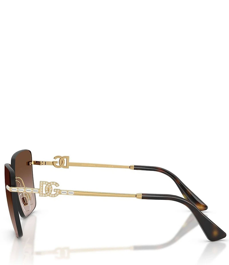 Dolce & Gabbana Women's DG2332B 59mm Square Sunglasses